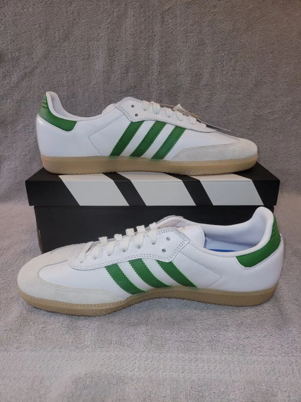 Adidas Samba ADV Sneakers NEW White / Crew Green / Tan Sneakers Men's Size 12